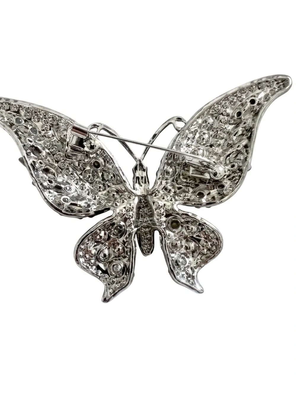 Elegant Purple Crystal Butterfly Brooch - Women's Jewelry